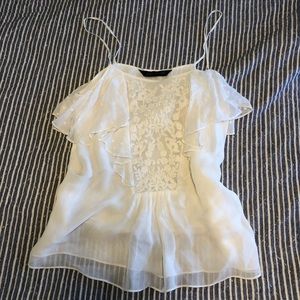 EUC Zara embroidered tank